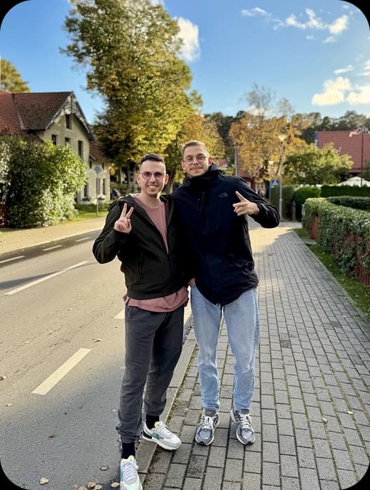 Team walking together
